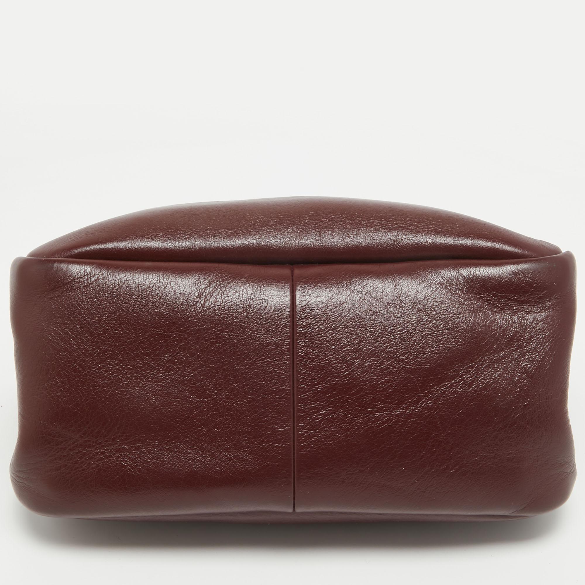 Mulberry Burgundy Leather Winsley Shoulder Bag For Sale 1
