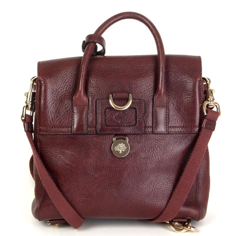 MULBERRY + CARA DELEVIGNE burgundy leather MINI Backpack Bag at 1stDibs |  mini burgundy backpack, burgundy mulberry bag, mulberry burgundy