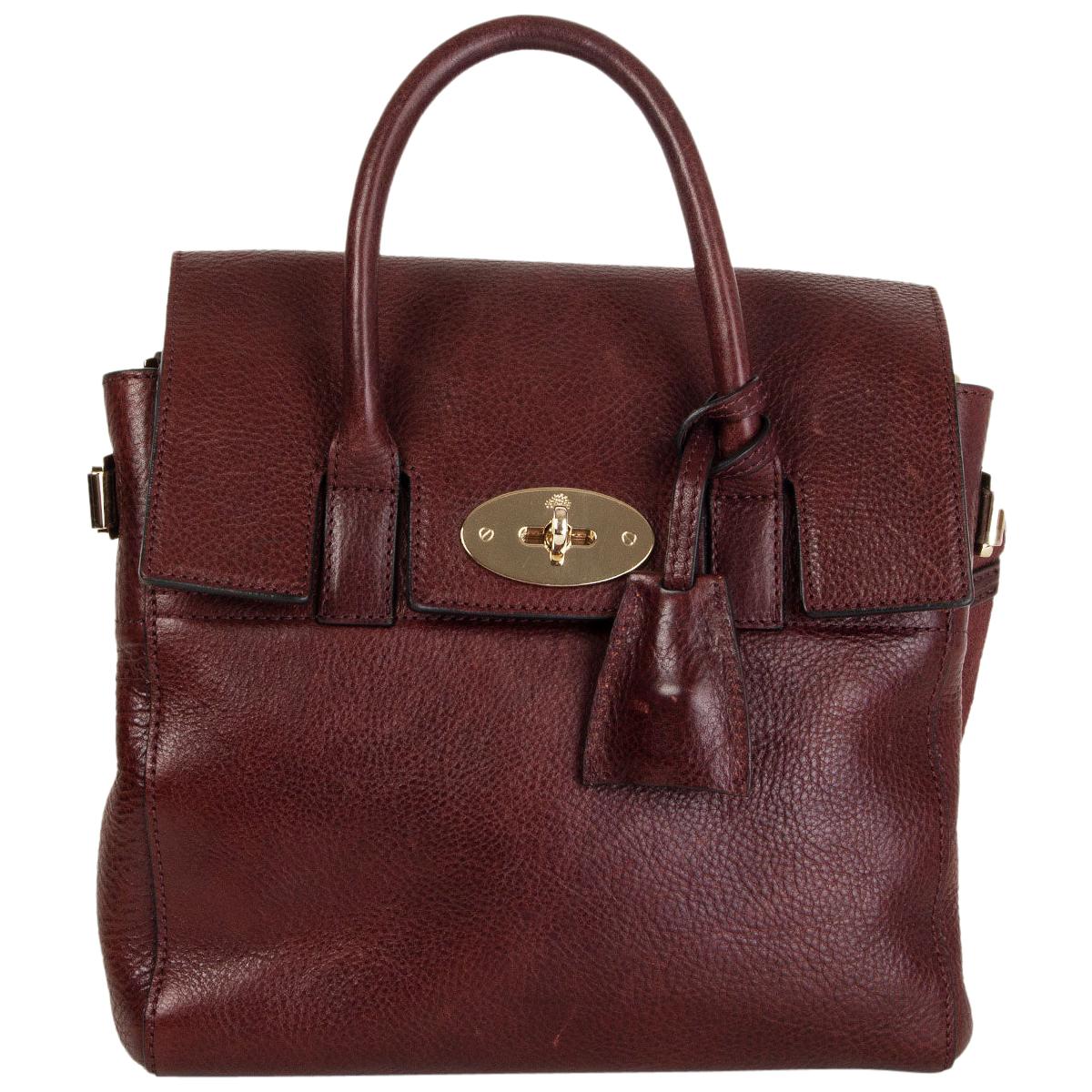 MULBERRY + CARA DELEVIGNE burgundy leather MINI Backpack Bag