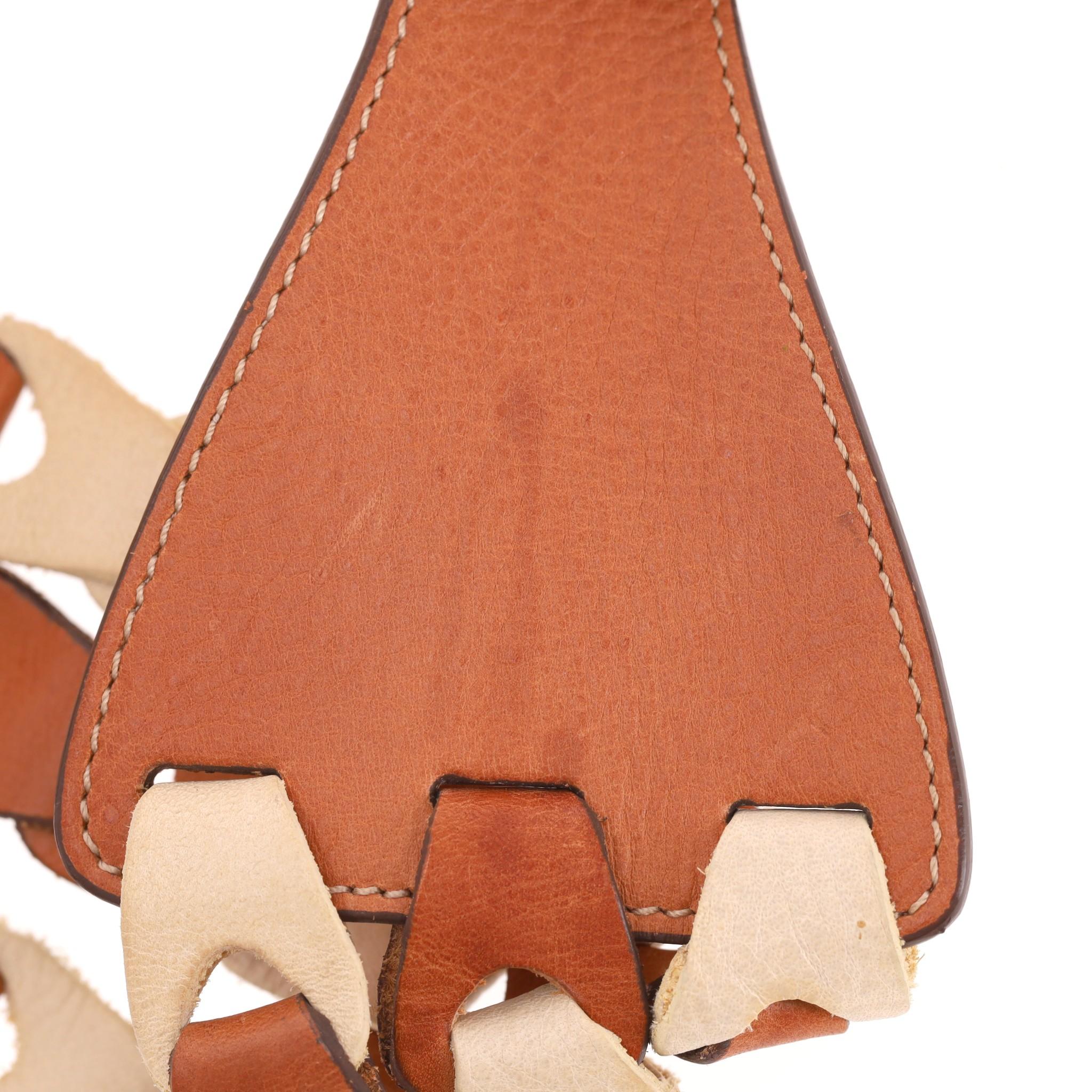 Cinturón de cuero trenzado con cincha Mulberry en venta 5