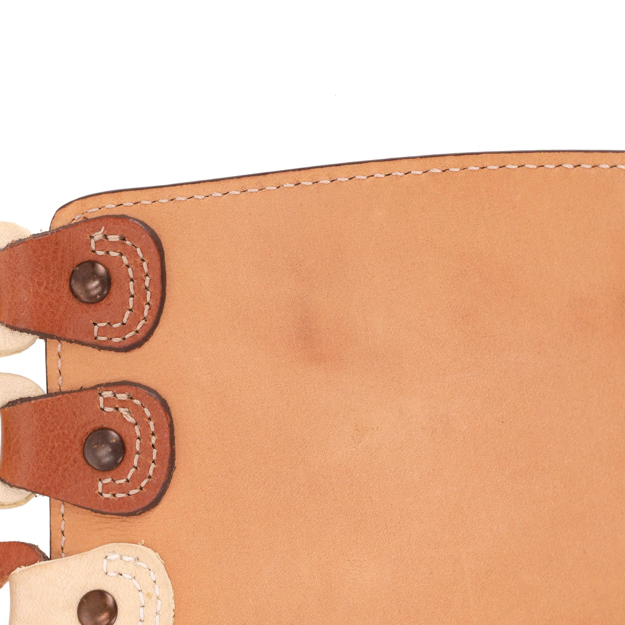 Cinturón de cuero trenzado con cincha Mulberry en venta 6
