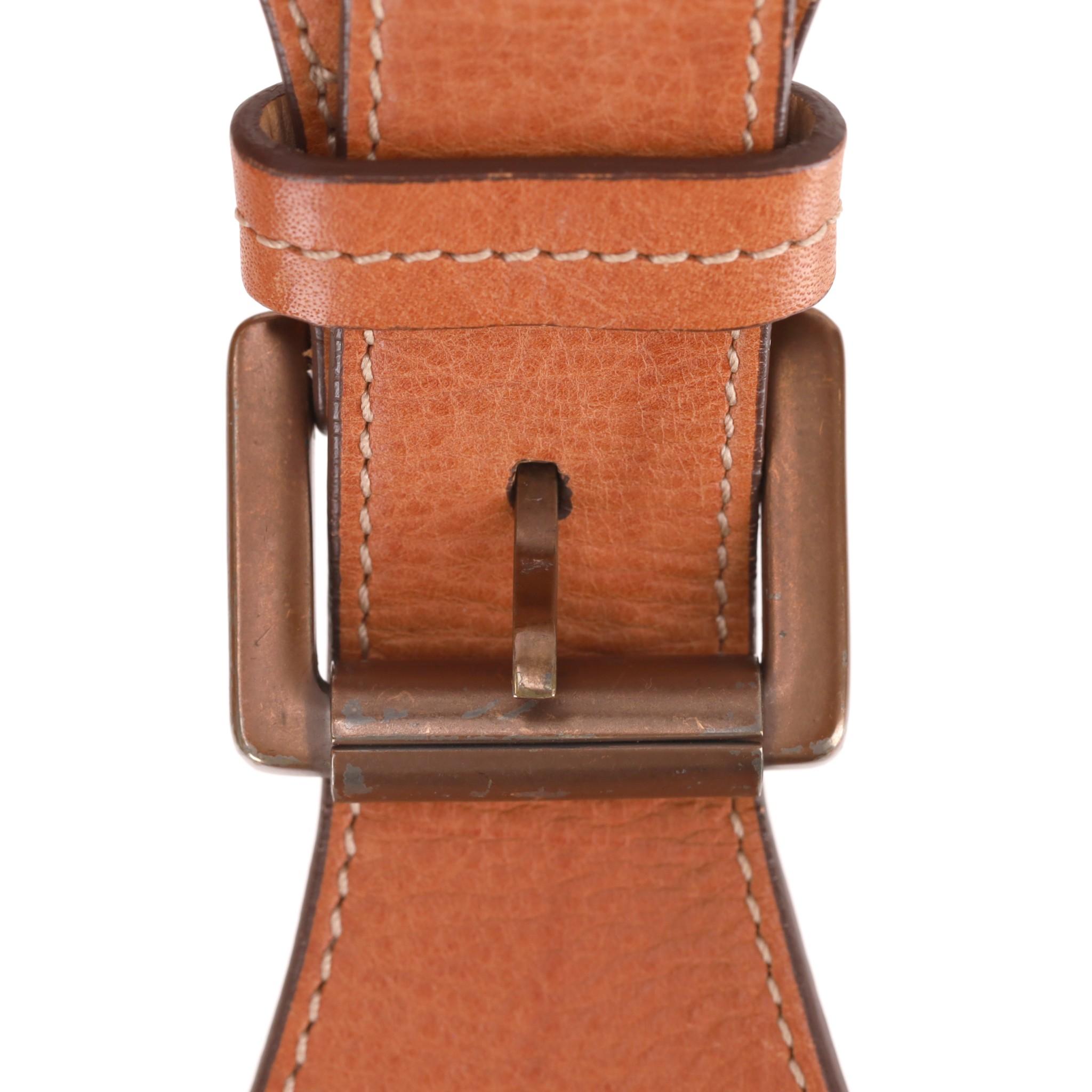 Cinturón de cuero trenzado con cincha Mulberry en venta 7