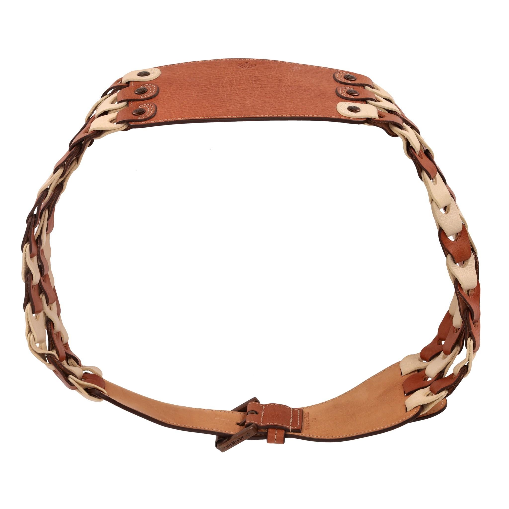 Cinturón de cuero trenzado con cincha Mulberry en Bueno estado para la venta en London, GB