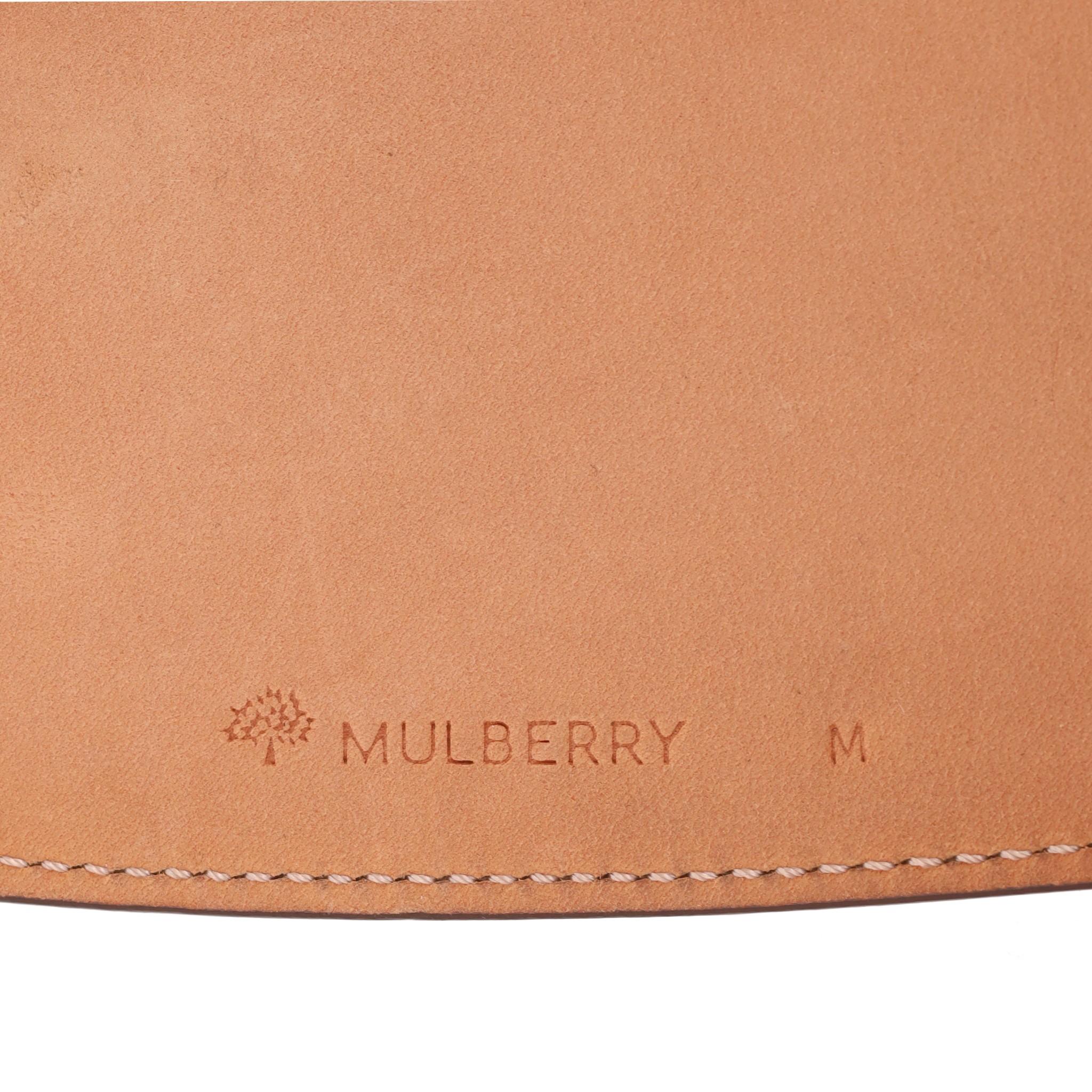 Cinturón de cuero trenzado con cincha Mulberry en venta 1