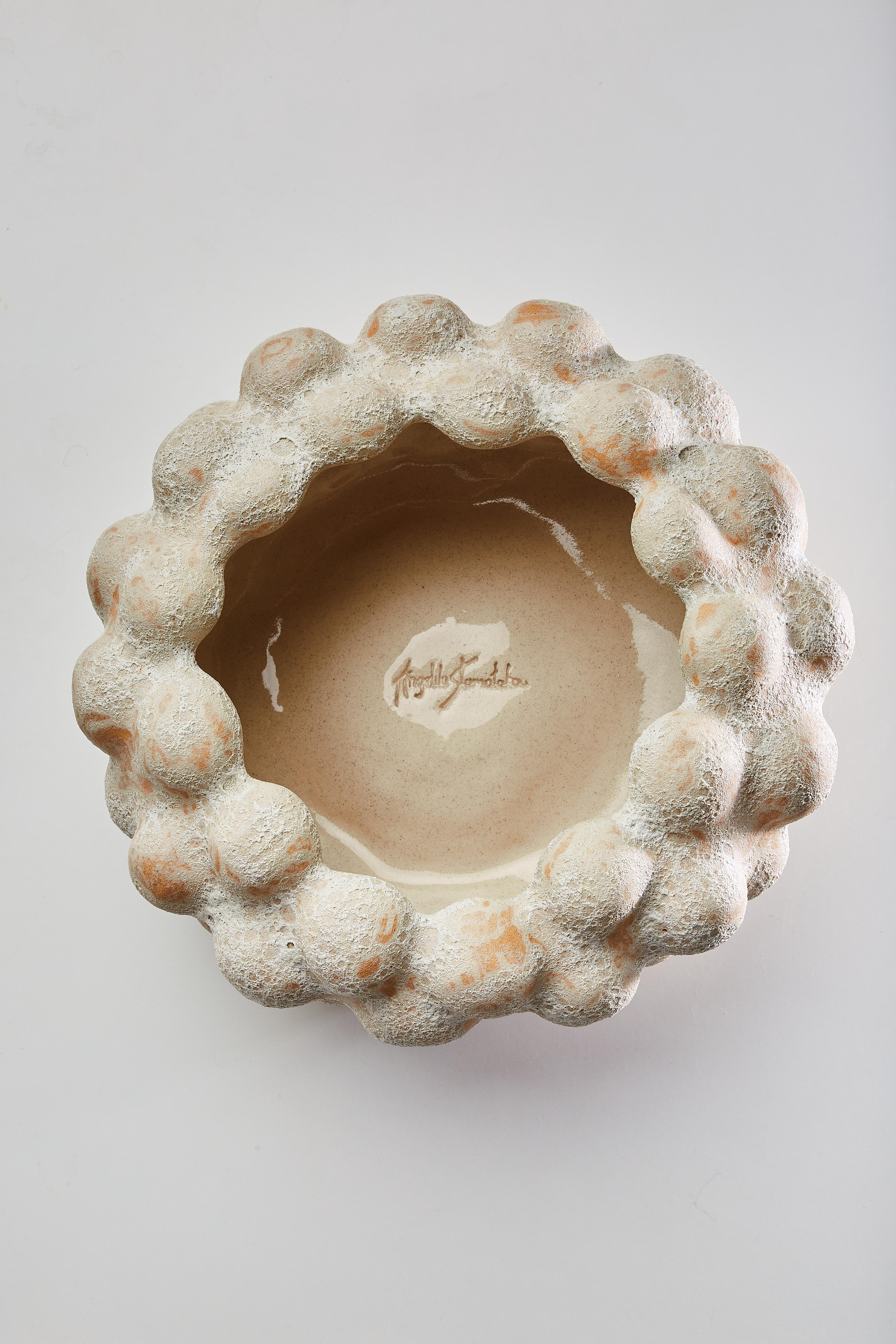 Mulberry Collection centerpiece by Angeliki Stamatakou
One of a kind, 2022
Dimensions: H 15 x W 34 cm.
Materials: Stoneware, handmade glaze.

Angeliki Stamatakou is a ceramics artist based in Athens, Greece. She studied Fine Arts at AKTO