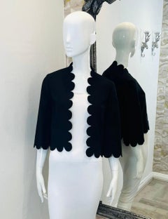 Mulberry Cropped Scallop Jacket