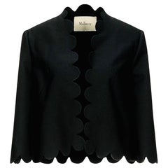 Mulberry Cropped Scallop Jacket