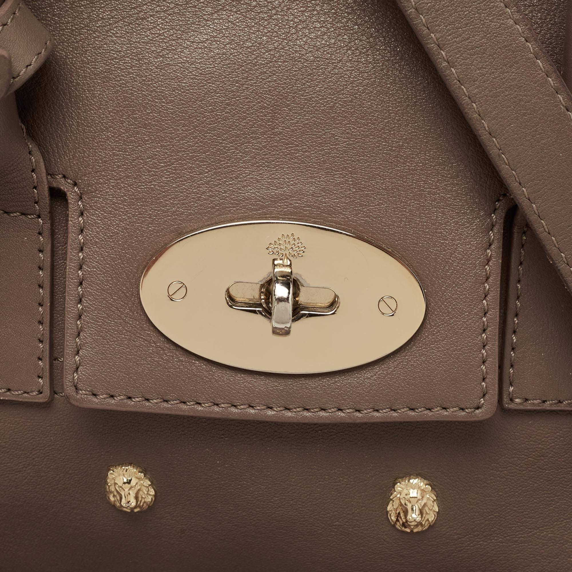 Mulberry Dark Beige Leather Mini Cara Delevingne Backpack 5