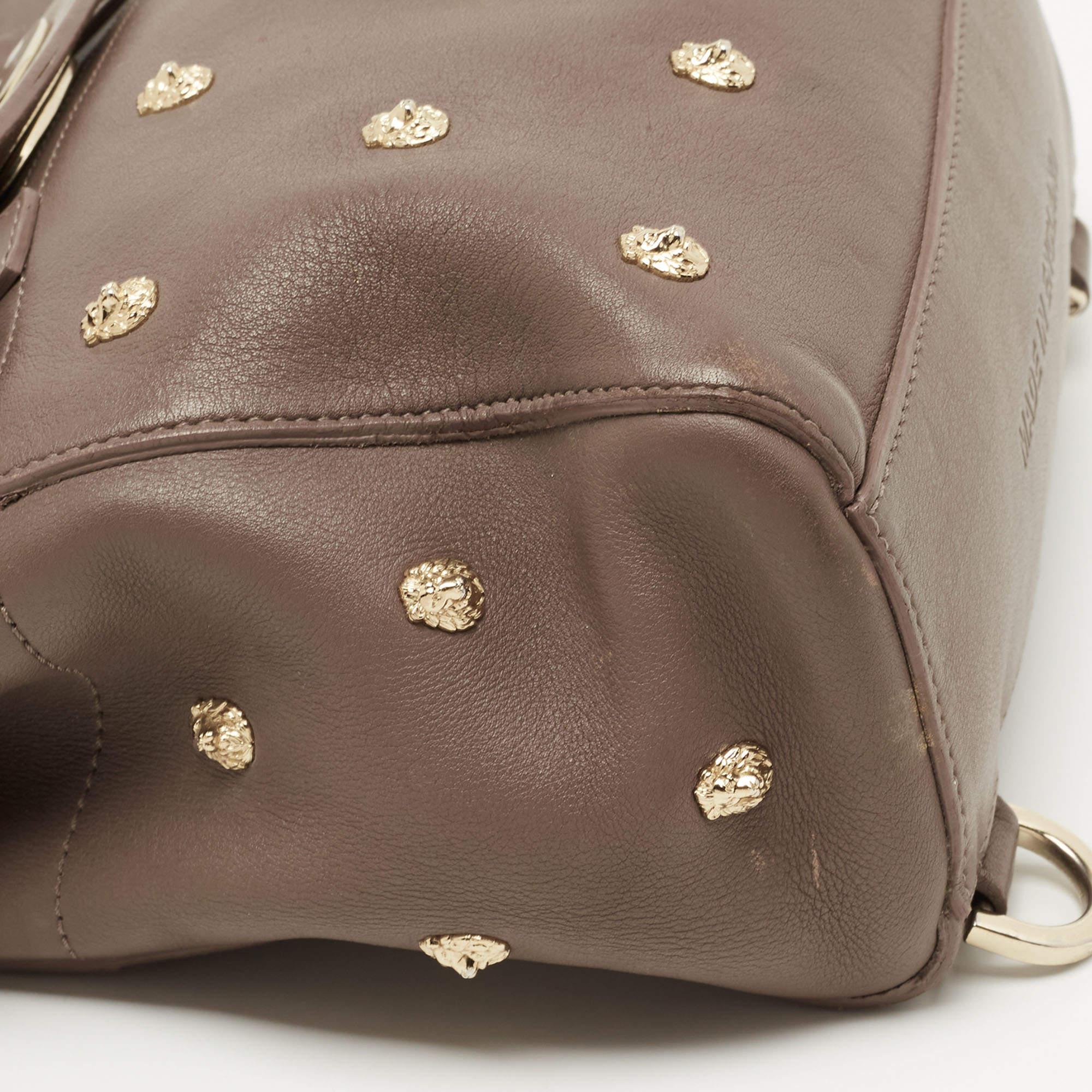 Mulberry Dark Beige Leather Mini Cara Delevingne Backpack 6