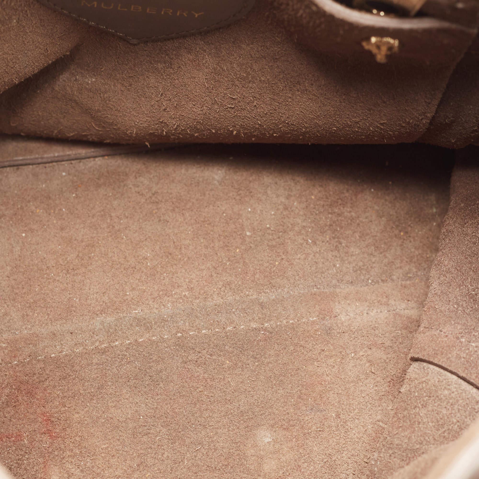 Mulberry Dark Beige Leather Mini Cara Delevingne Backpack 10