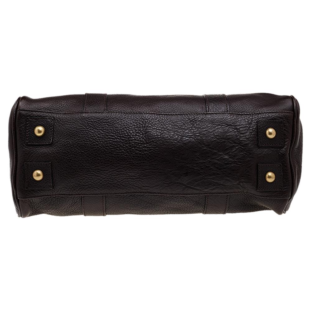 dark brown satchel