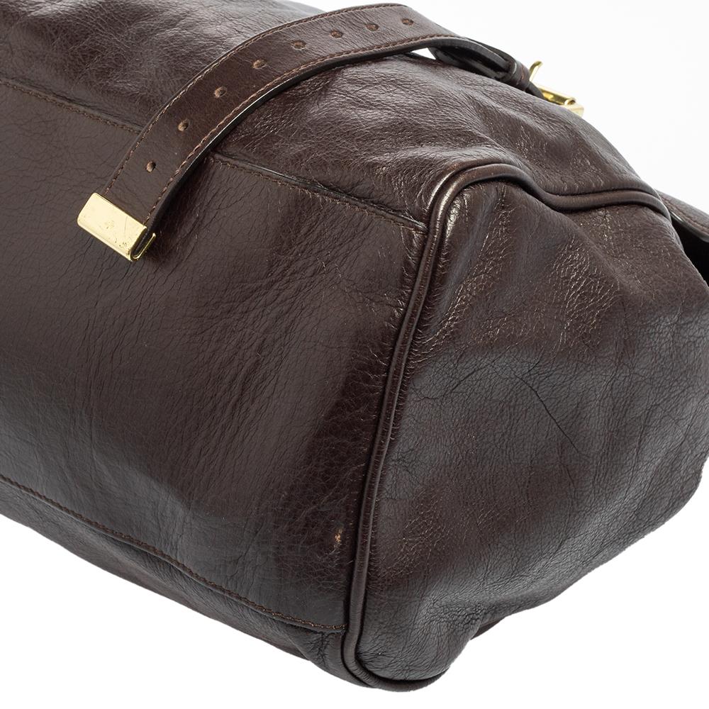 mulberry dark brown bag