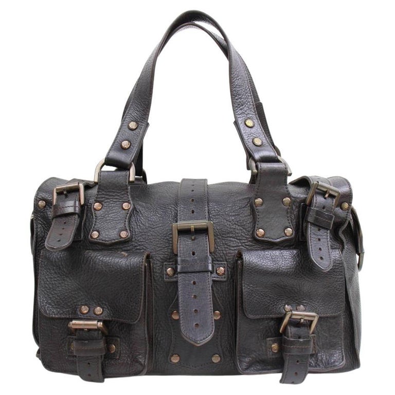 Vintage Authentic Mulberry Leather Roxanne Shoulder Bag w Dust Bag MEDIUM  at 1stDibs