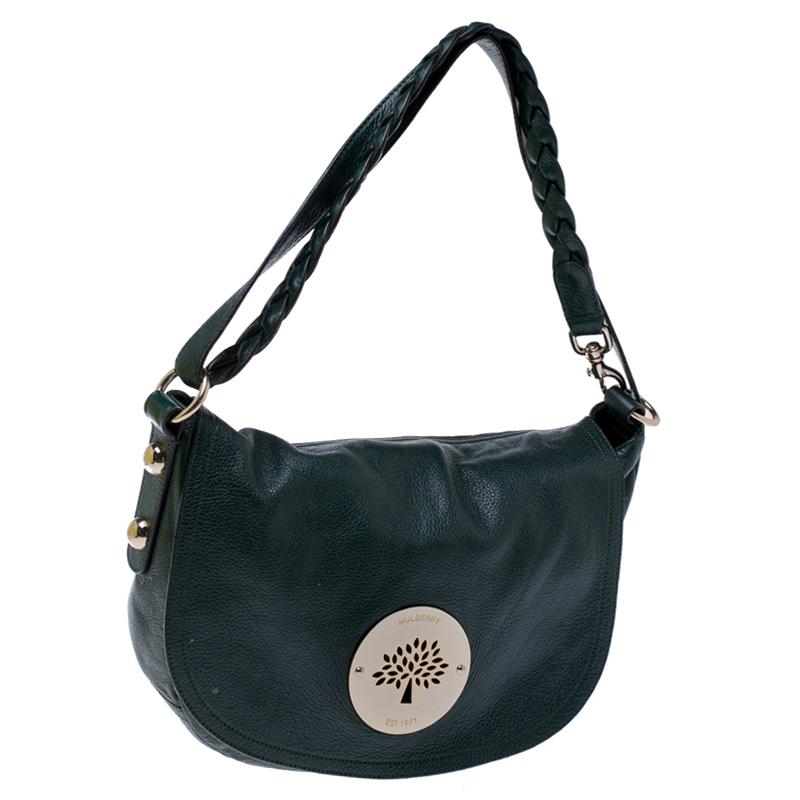 Mulberry Dark Green Leather Daria Hobo 3
