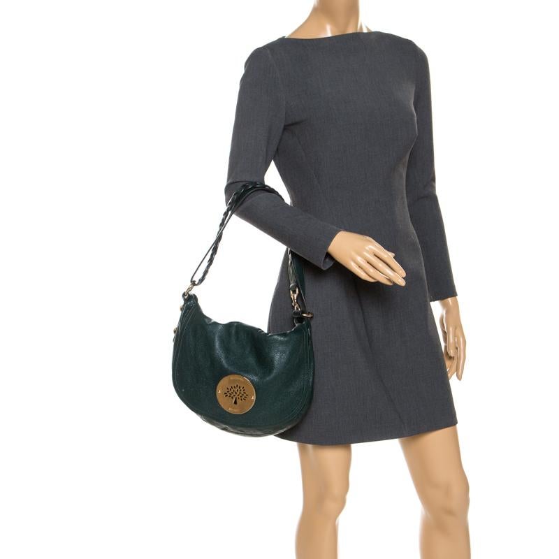 dark green leather bag