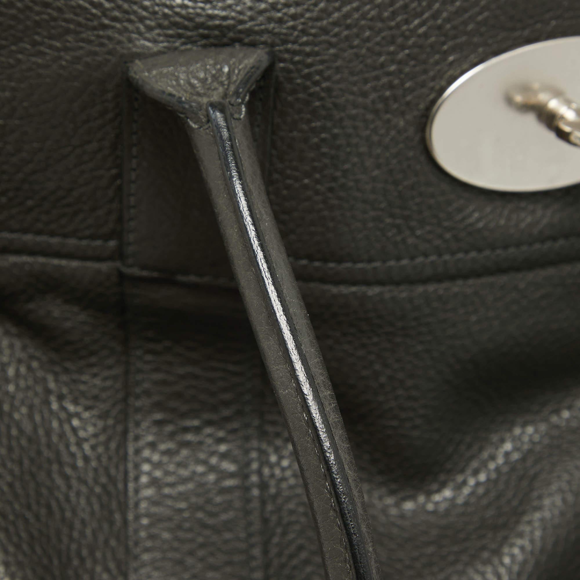 Mulberry Dark Grey Leather Bayswater Satchel 2