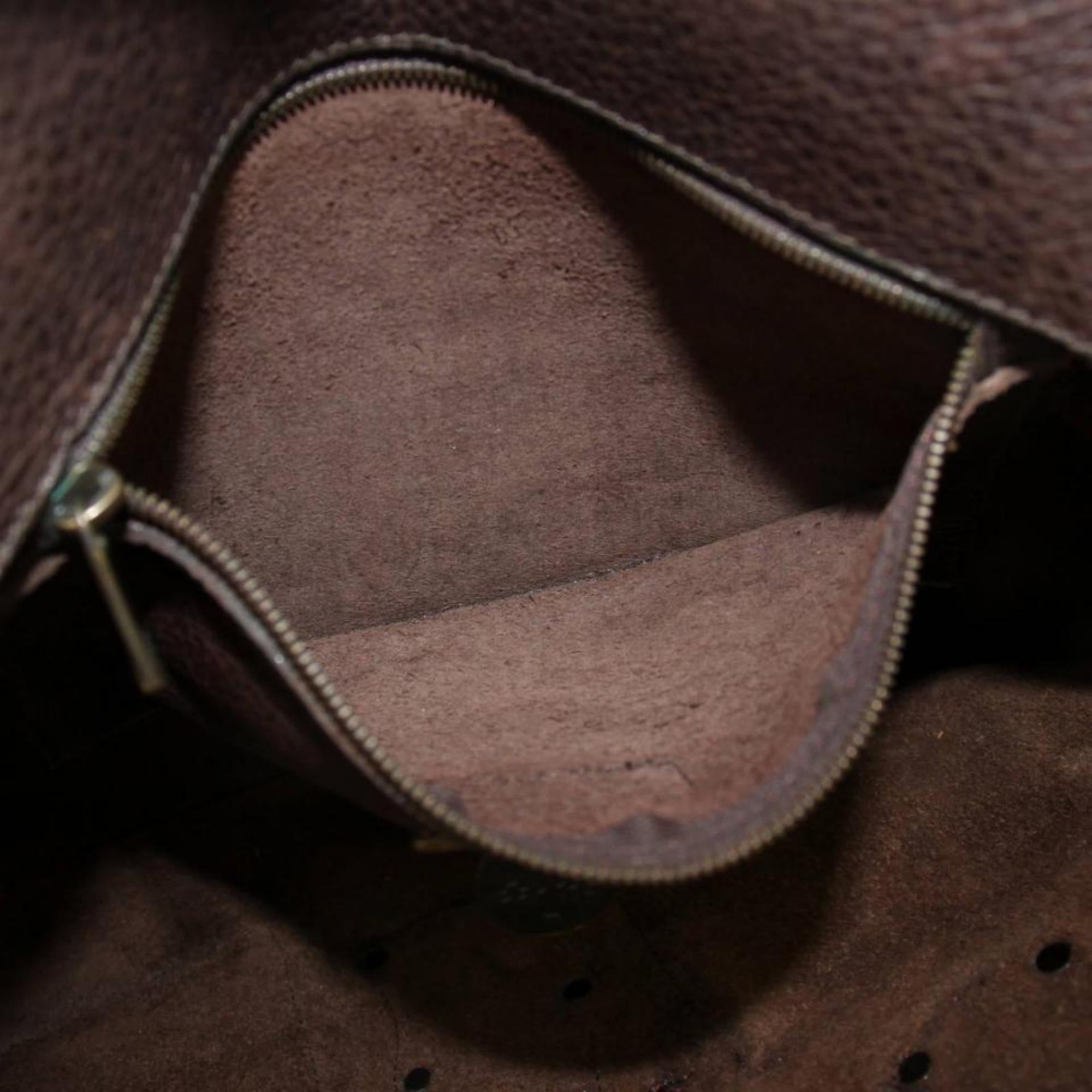 Mulberry Dark Studded Roxanne 867942 Brown Leather Shoulder Bag For Sale 7