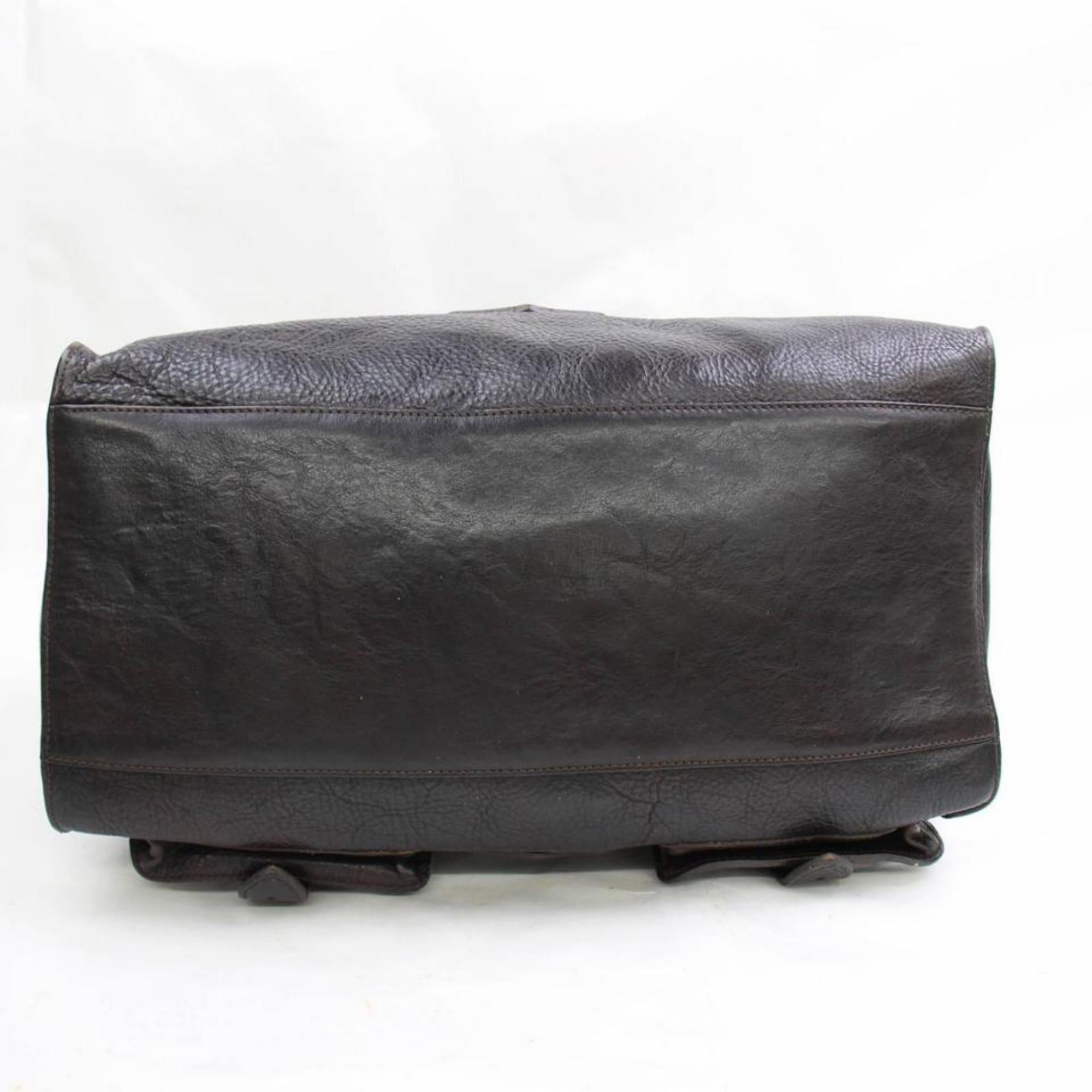 Mulberry Dark Studded Roxanne 867942 Brown Leather Shoulder Bag For Sale 4