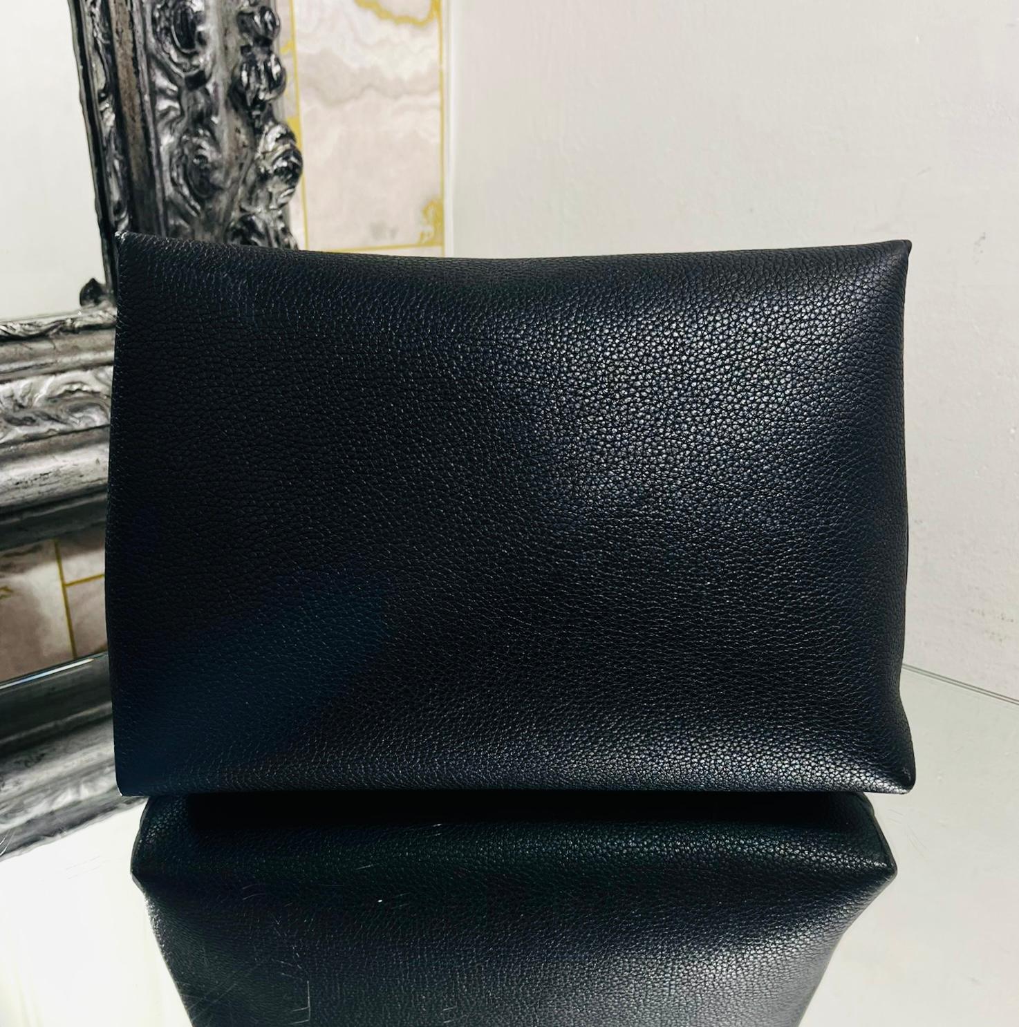 Black Mulberry Darley Leather Cosmetic Pouch