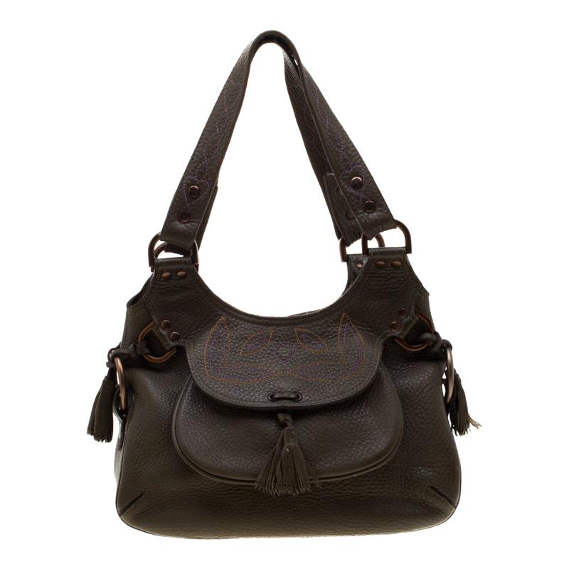 Mulberry Deep Green Leather Shoulder Bag For Sale at 1stDibs