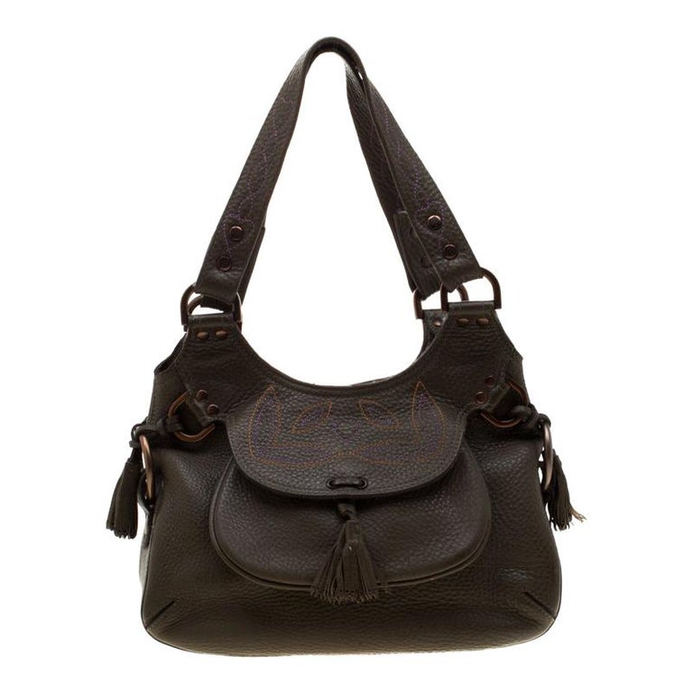 Mulberry Deep Green Leather Shoulder Bag For Sale at 1stDibs