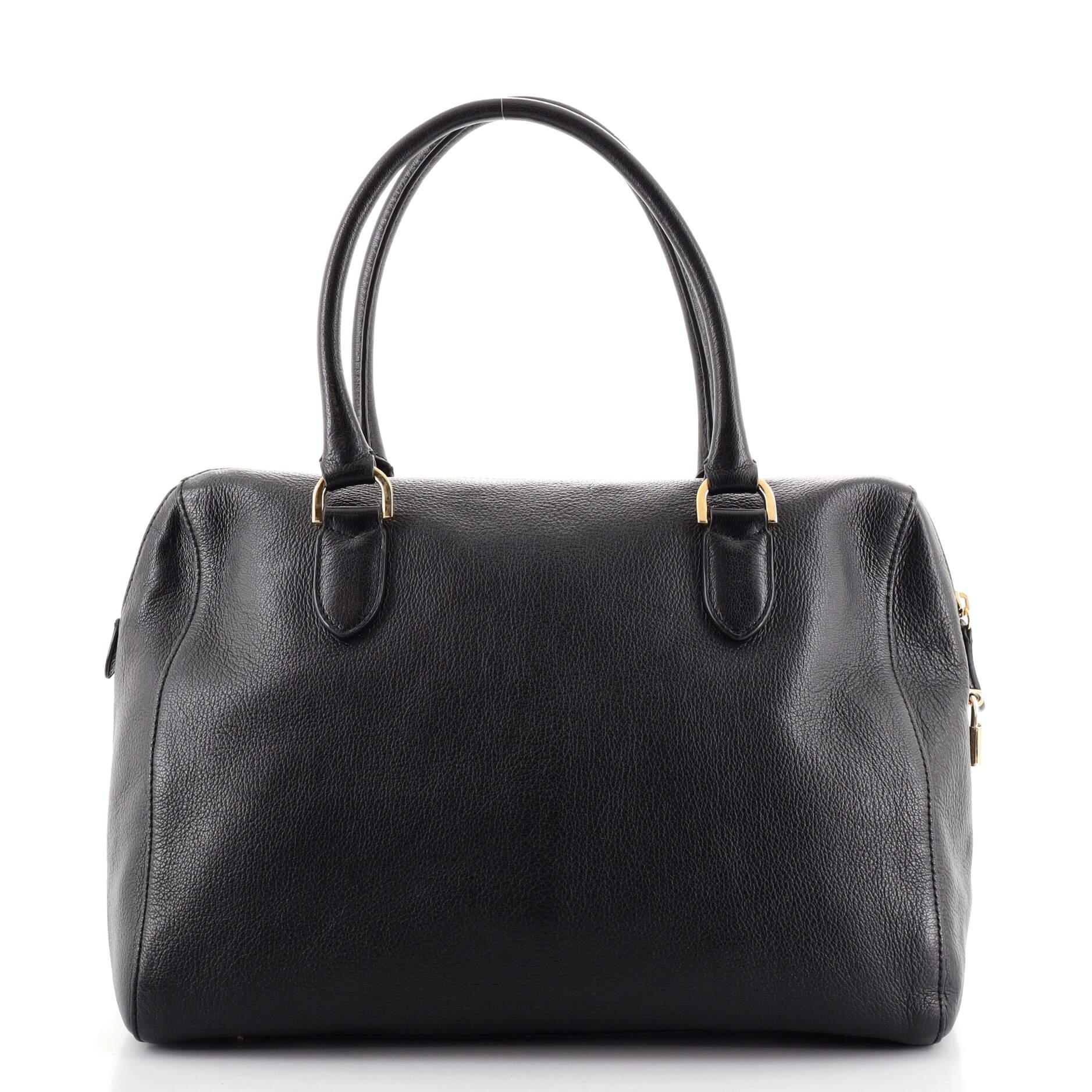 Mulberry Del Rey Tasche aus Leder Medium (Schwarz)