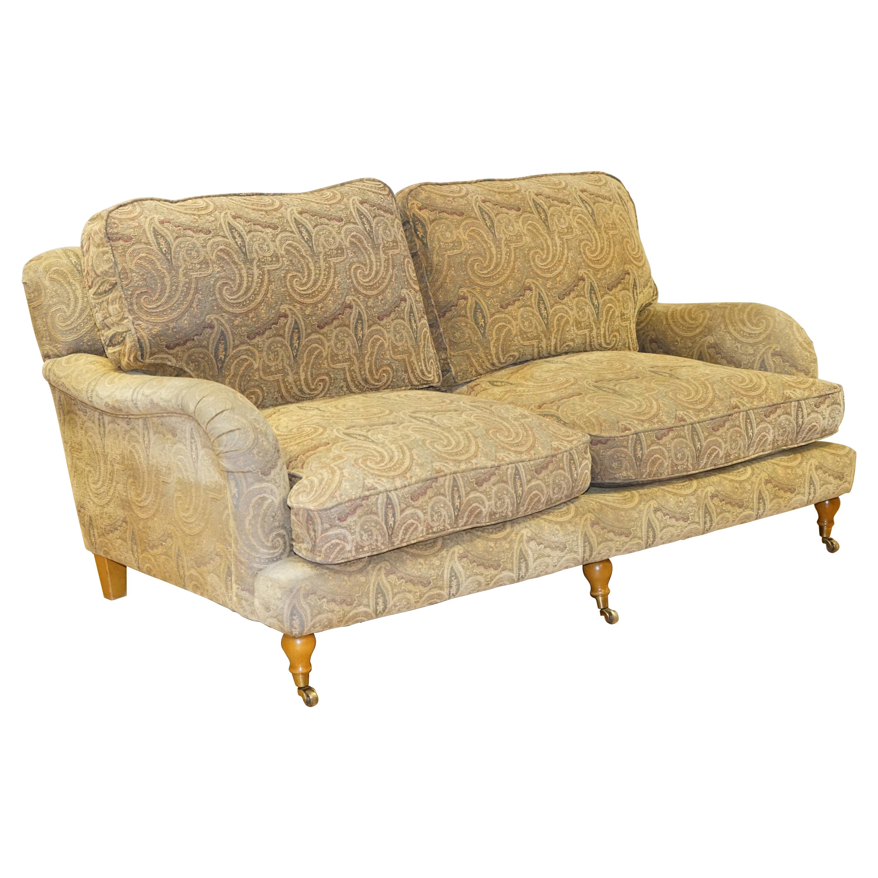 Mulberry Designer Made To Order Feather Filled Howard Manner Sofa For Sale  at 1stDibs
