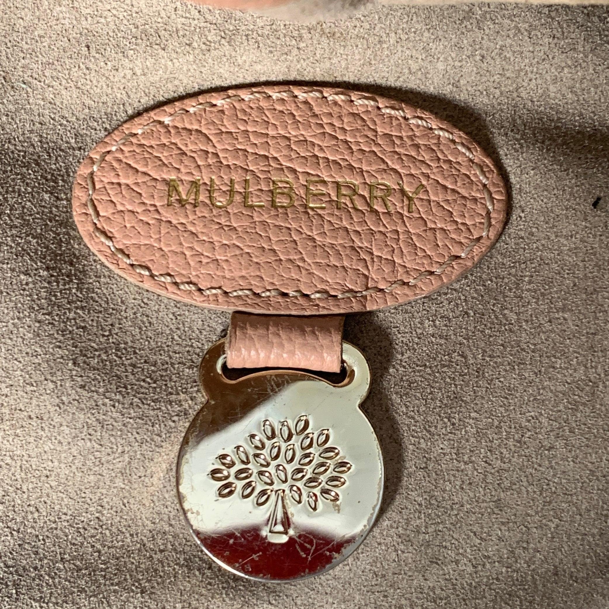 MULBERRY Bolso tote de piel granulada rosa empolvado en venta 5