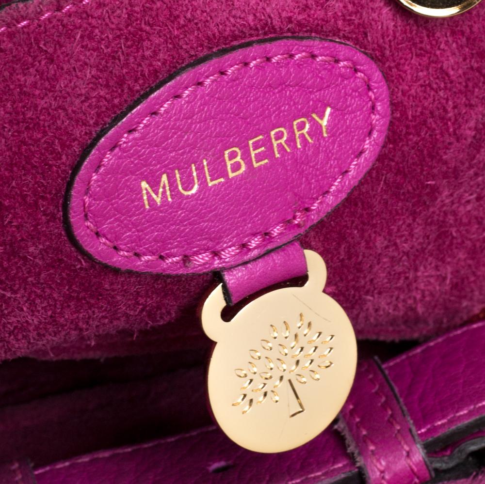Mulberry Fuchsia Leather Bayswater Satchel 1