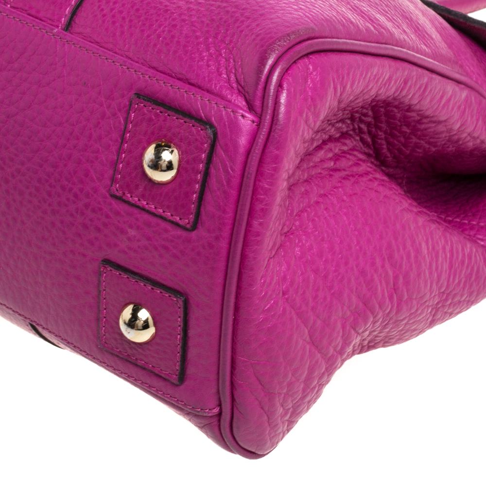 Mulberry Fuchsia Leather Bayswater Satchel 2