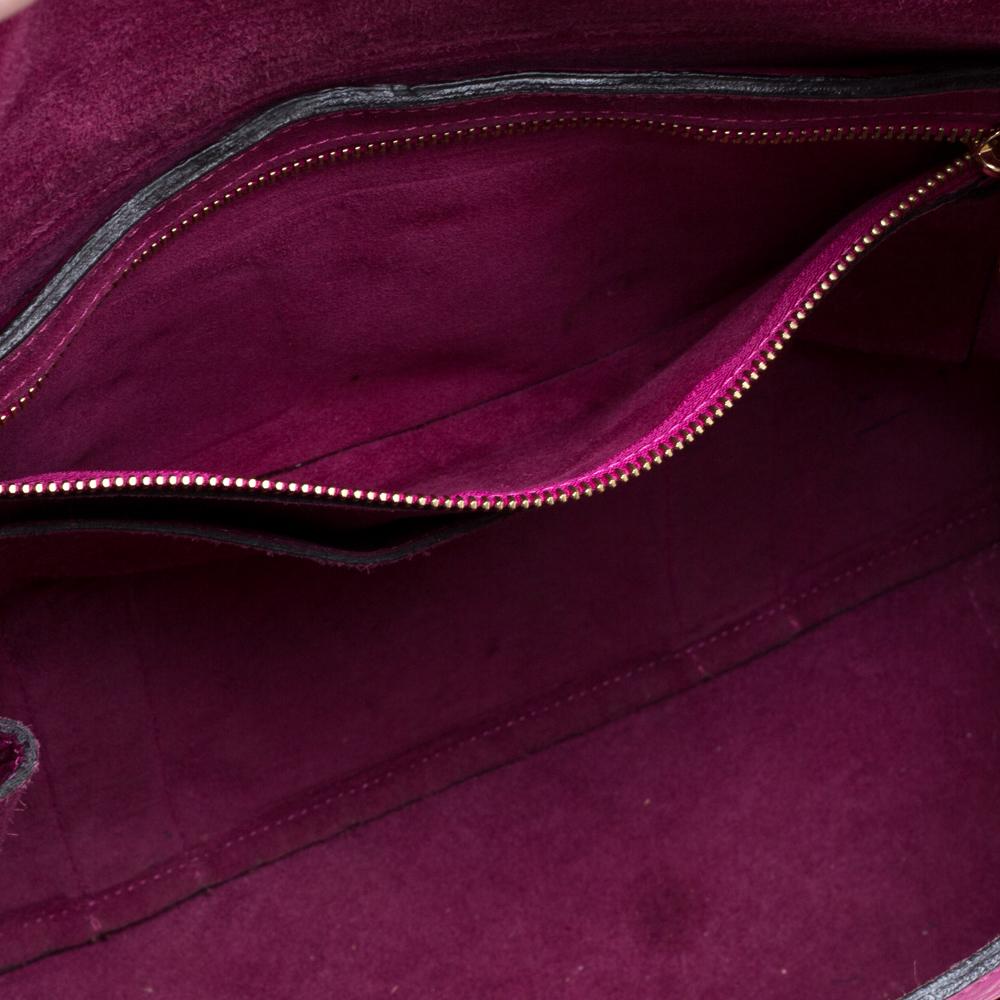 Mulberry Fuchsia Leather Bayswater Satchel 4