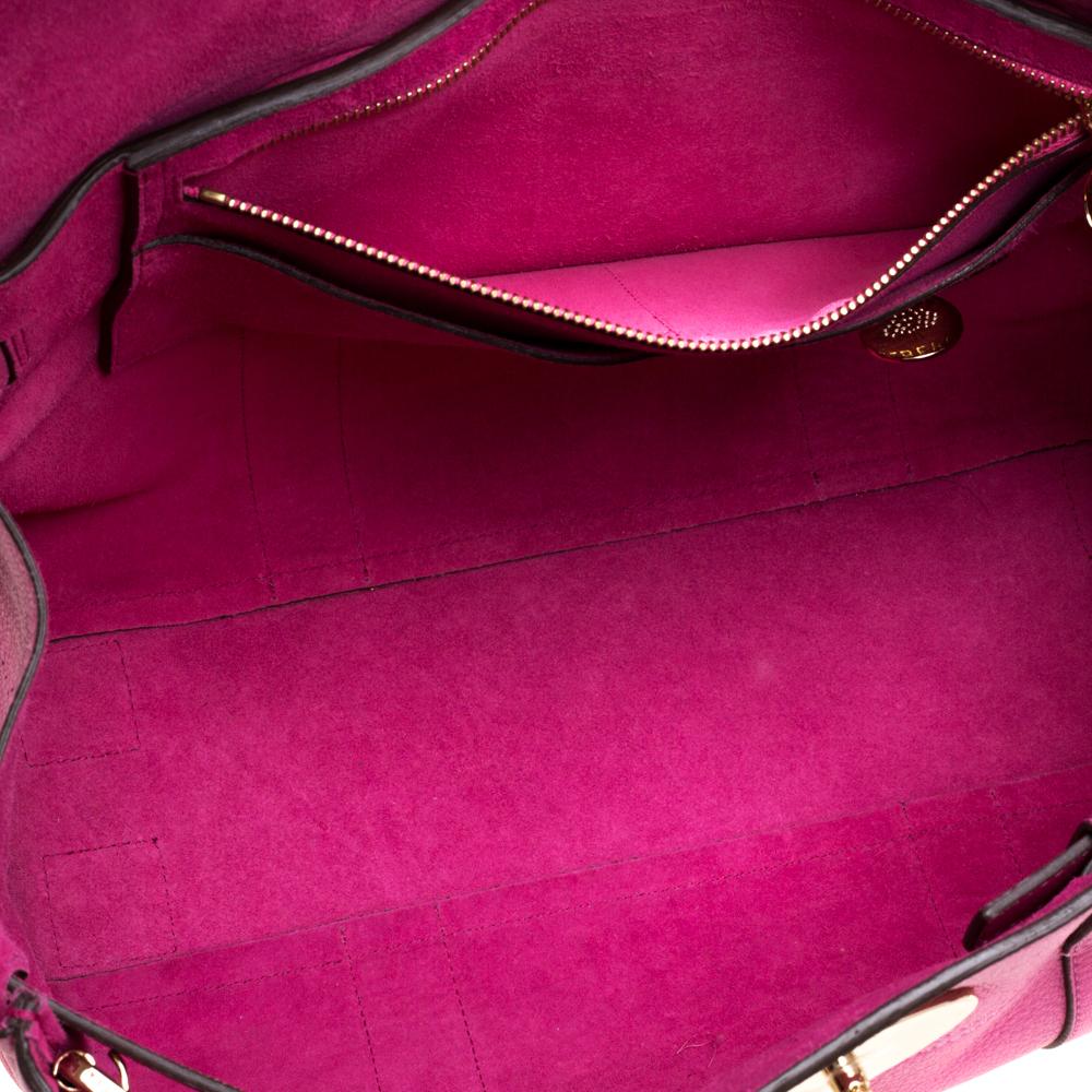 Mulberry Fuschia Grained Leather Bayswater Satchel 3