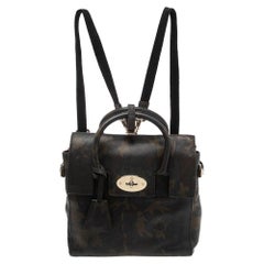 Mulberry Green Camo Leather Mini Cara Delevingne Backpack