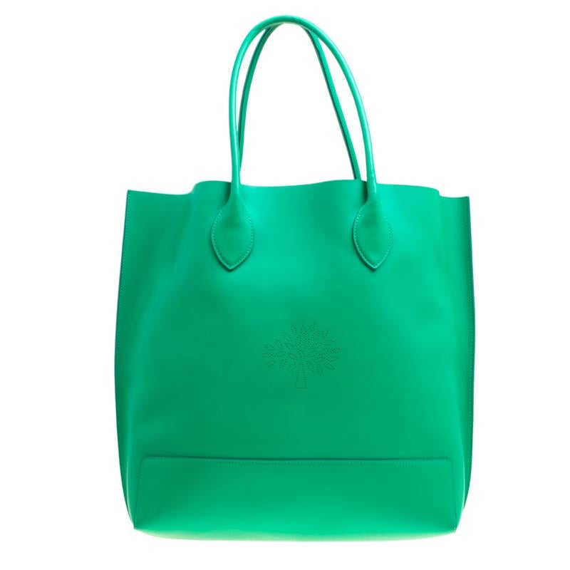 mulberry green tote