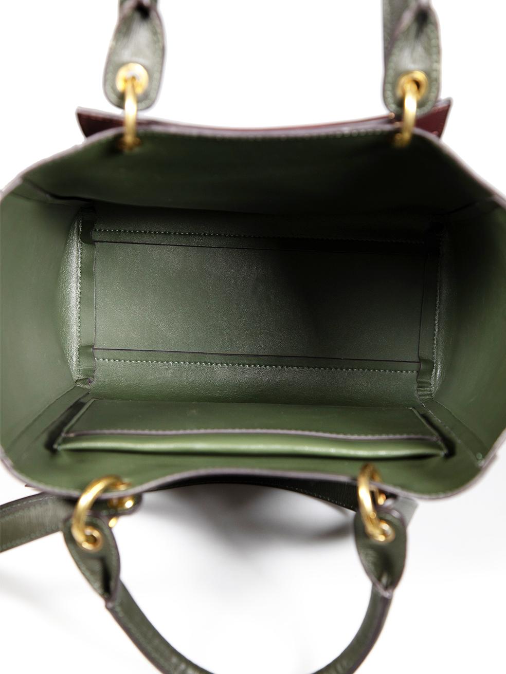 Mulberry Green Leather Maple Tote Bag For Sale 1