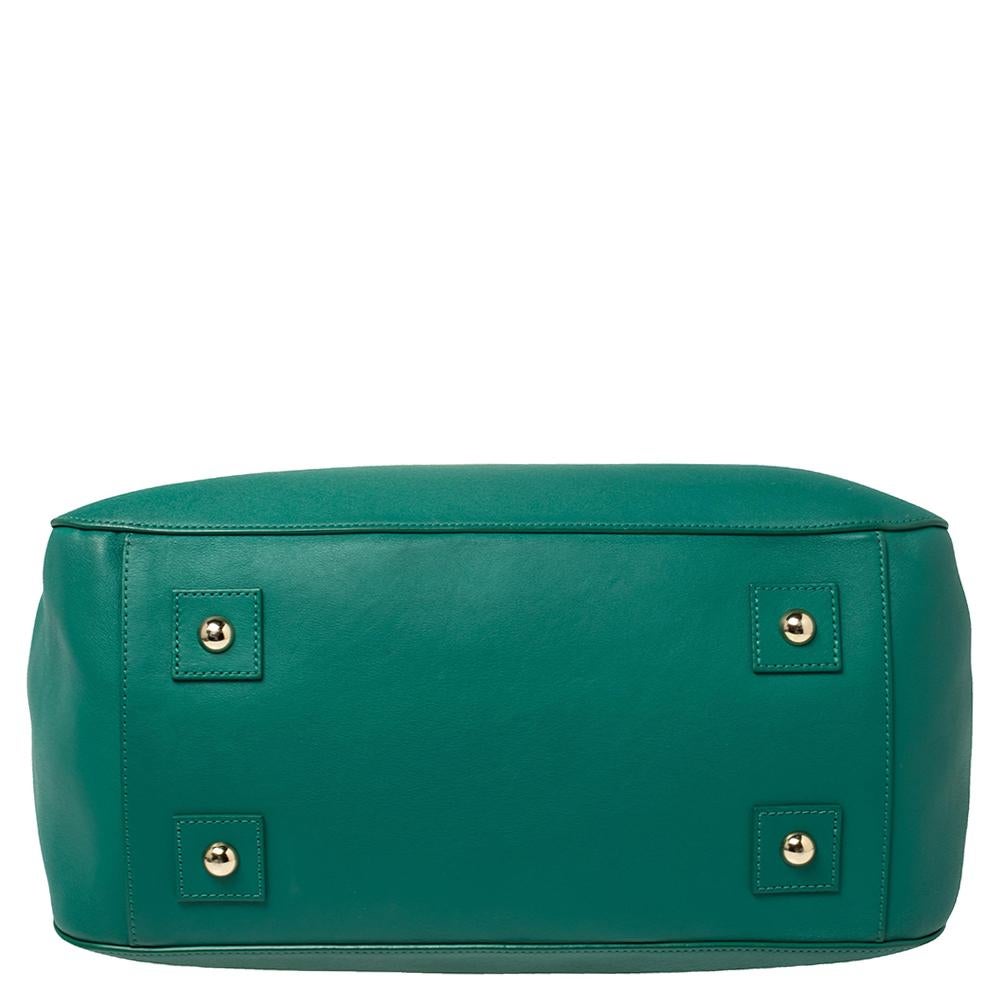 Mulberry Green Leather Suffolk Top Handle Bag 5