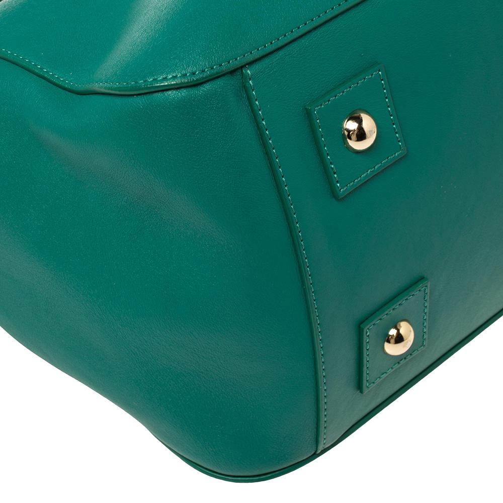 Mulberry Green Leather Suffolk Top Handle Bag In Good Condition In Dubai, Al Qouz 2