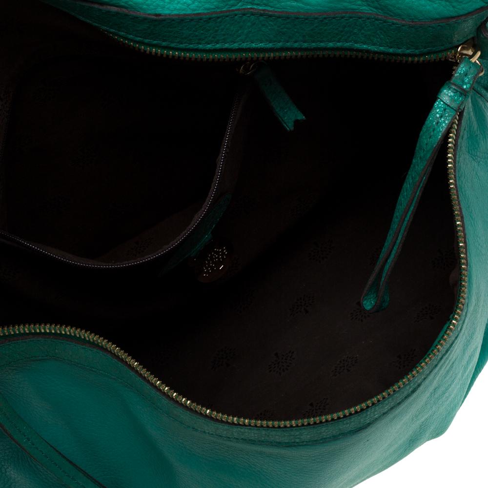Mulberry Green Leather Taylor Top Handle Bag 3
