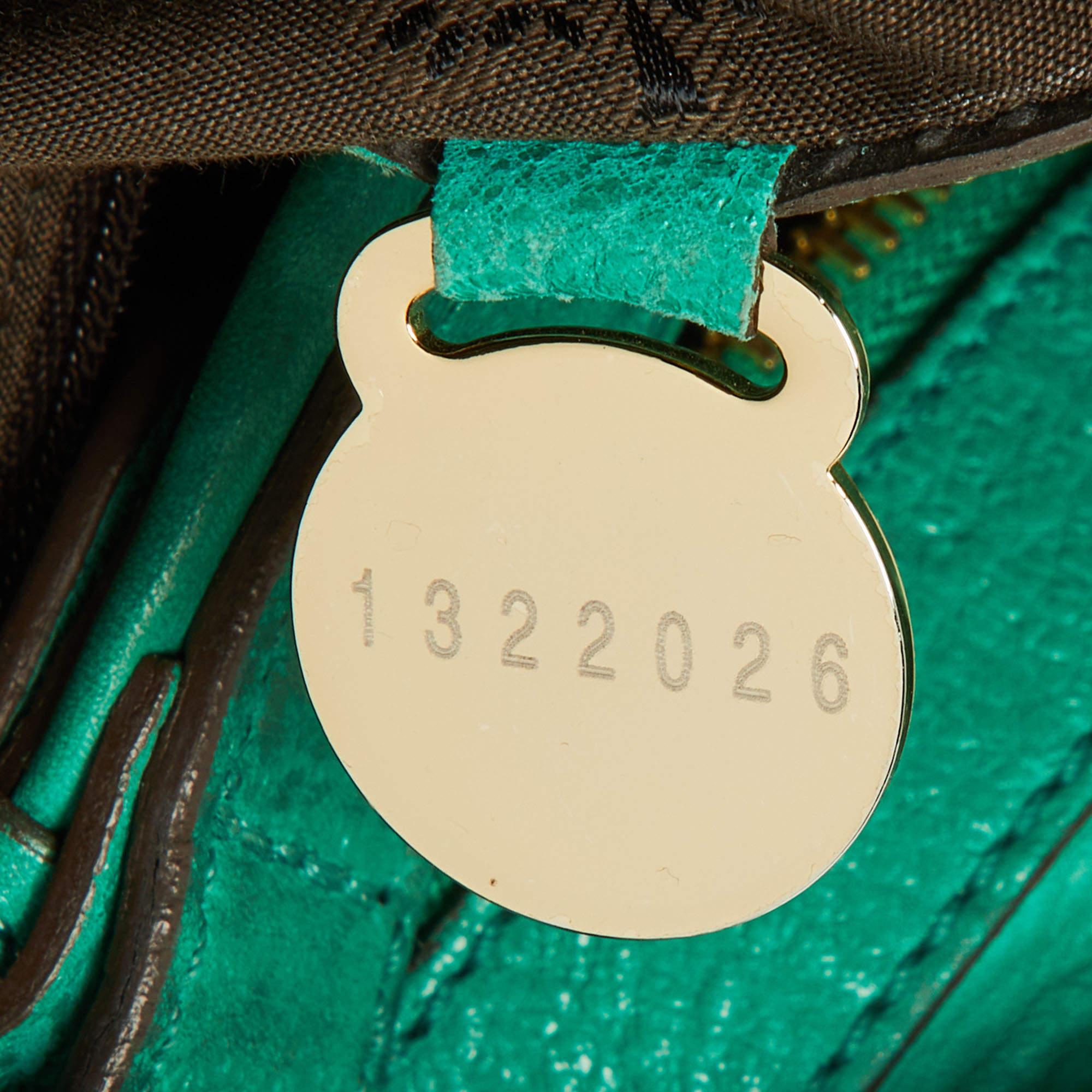 Mulberry Green Leather Taylor Top Handle Bag 6