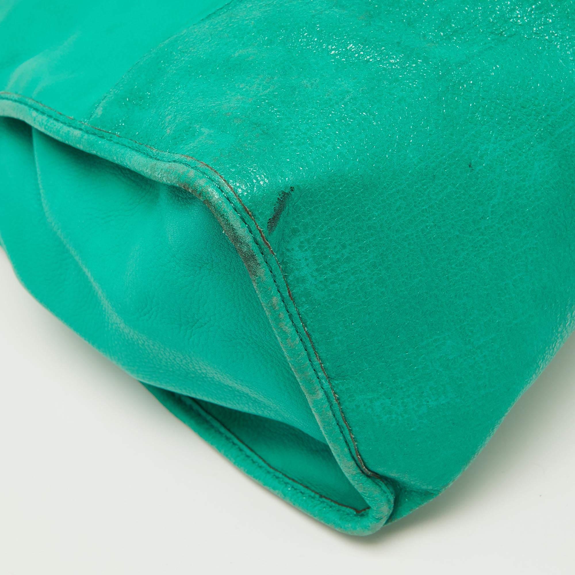 Mulberry Green Leather Taylor Top Handle Bag 10