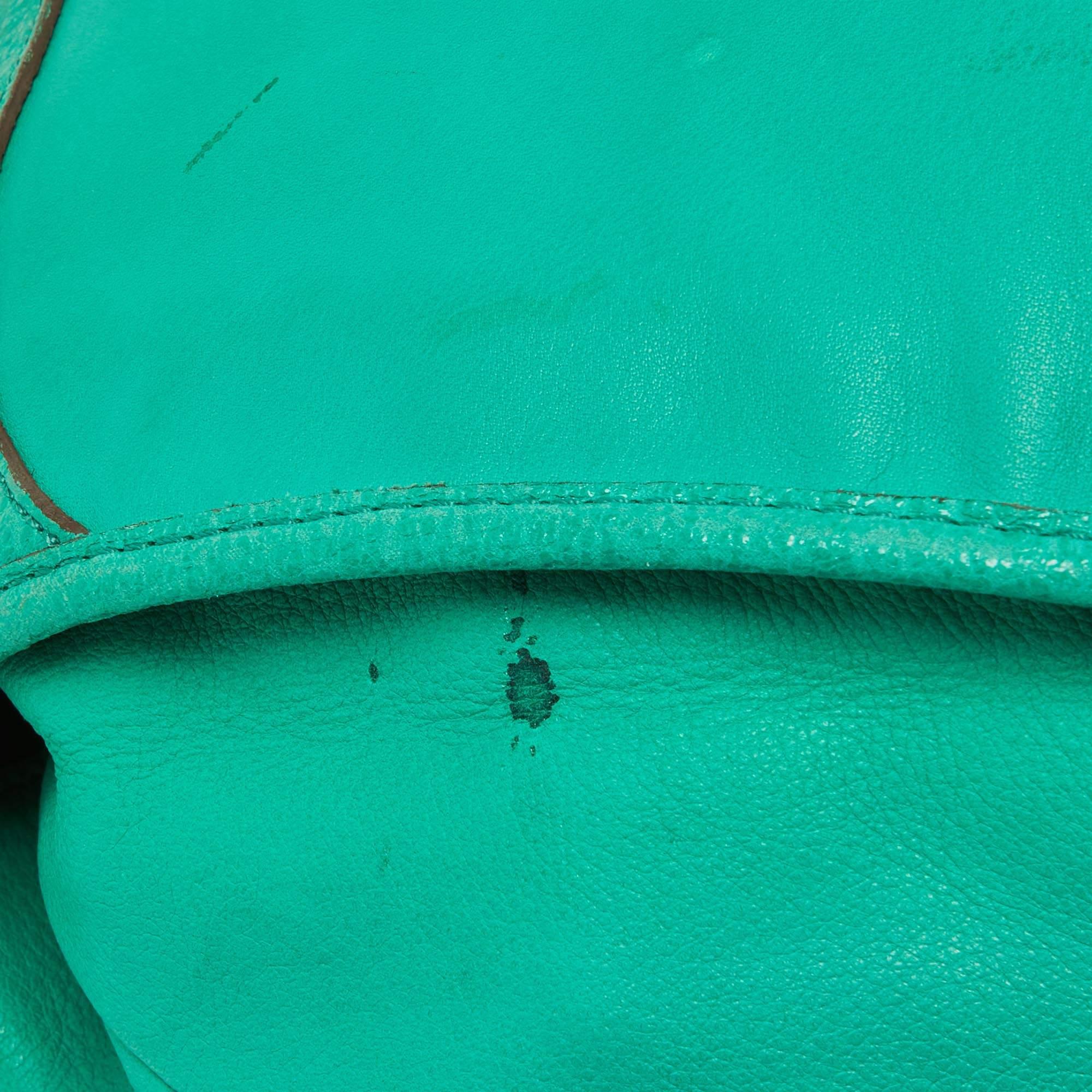 Mulberry Green Leather Taylor Top Handle Bag For Sale 15