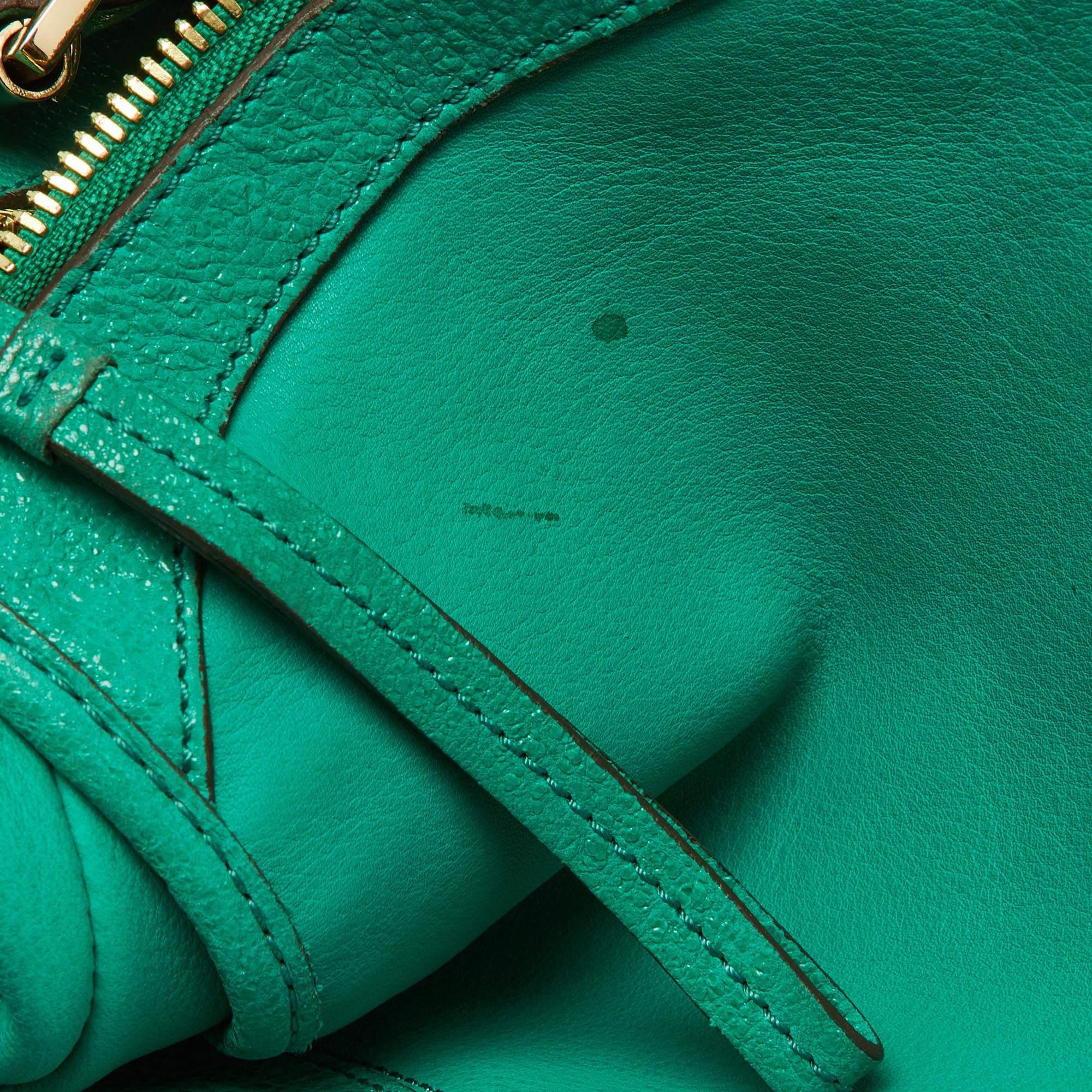 Mulberry Grünes Leder Taylor Top Handle Bag Damen im Angebot