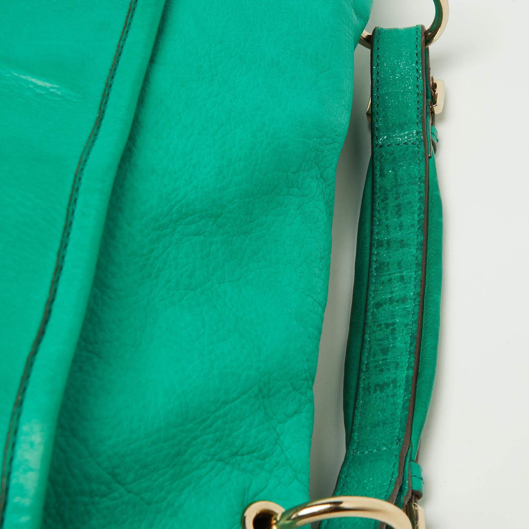 Mulberry Green Leather Taylor Top Handle Bag For Sale 2