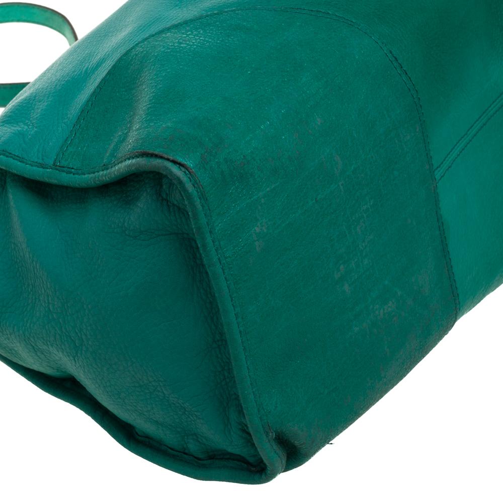 Women's Mulberry Green Leather Taylor Top Handle Bag