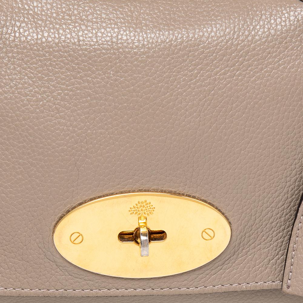 Women's Mulberry Grey Leather Lily Shoulder Bag