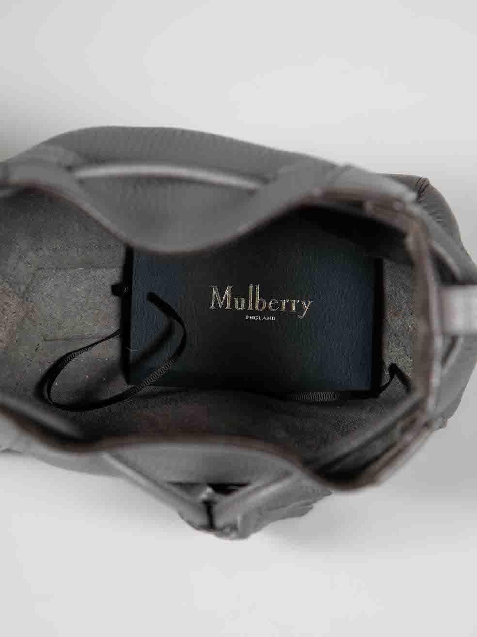 Mulberry Grey Leather Millie Mini Shoulder Bag For Sale 1