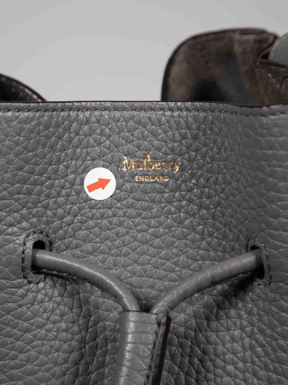 Mulberry Grey Leather Millie Mini Shoulder Bag For Sale 2