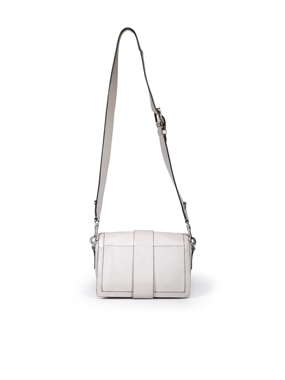 Mulberry Grey Leather Utility Postman's Crossbody Bag In Good Condition In London, GB