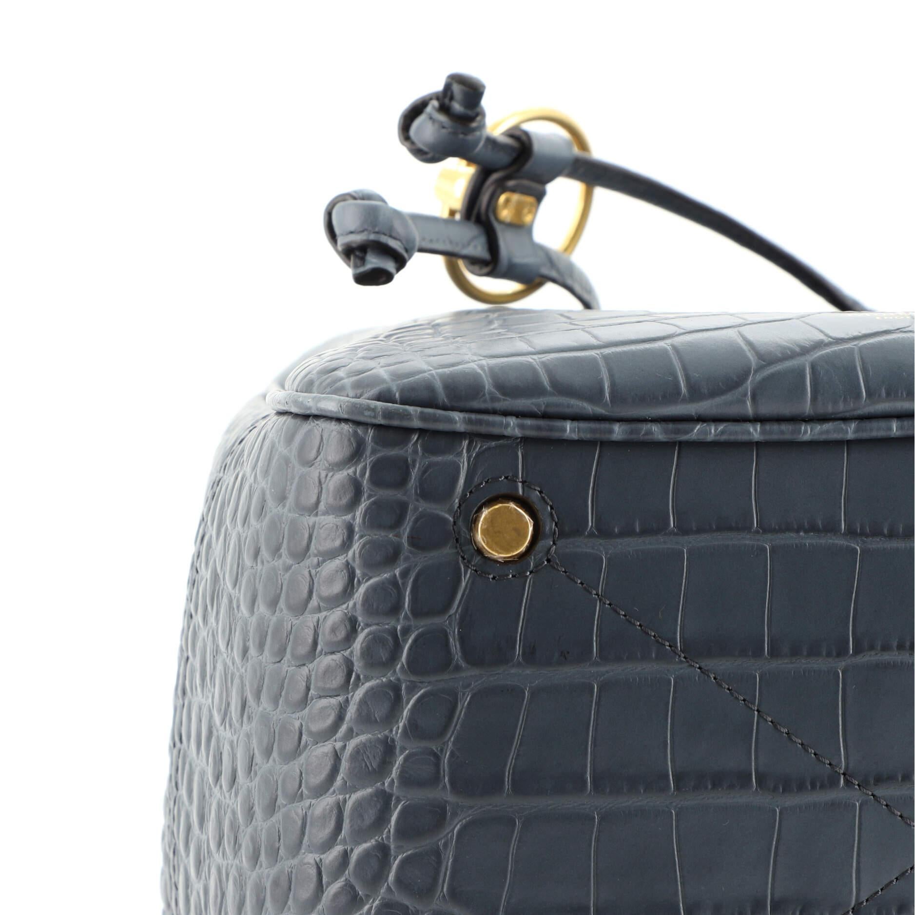 Mulberry Hampstead Bucket Bag Crocodile Embossed Leather Medium 1