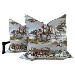 Mulberry Home Morning Gallop gris et sable 22 coussins recouverts de duvet